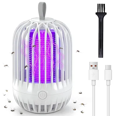 Produktbild von YGVQN Mückenschutz für Baby & Haustiere, Giftfreie UV-Lampe Elektrisch, Wiederaufladbare Nachtlicht Mückenfalle, Geräuschlos & Sicher, Perfekt für Schlafzimmer, Wohnzimmer, Kinderzimmer und Veranda