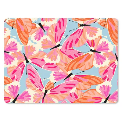 Produktbild von MuchoWow® Mauspad Mousepad Schmetterlinge - Muster 40x30 cm - Mousepads - Maus Mat - Pad - Mausunterlage - Anti Rutsch