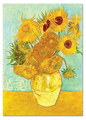 Image de Giallobus - Tournesols - Vincent Van Gogh - 50L x 70l cm - Tableau - Verre acrylique