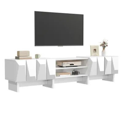 Produktbild von TV-Schrank, TV Lowboard Fernsehschrank,TV-Konsolentisch, TV Board 4 Türen offene Fächer Kabeldurchlass Wohnzimmer