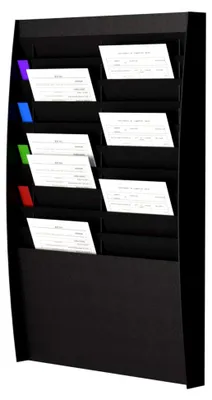 Produktbild von A4 V2 Ordnungsmappe Wandtattoo Struktur/Case Polystyrol schwarz