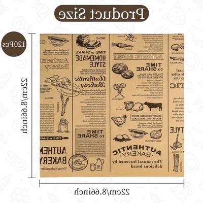 Umweltfreundliches Backpapier mit Zeitungsoptik, Hauptbild