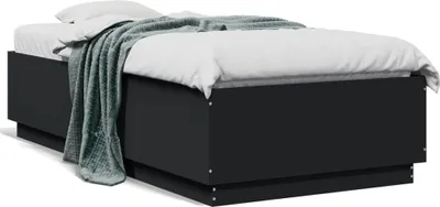 Image de Maison Exclusive - Cadre de lit sans matelas noir 75x190 cm