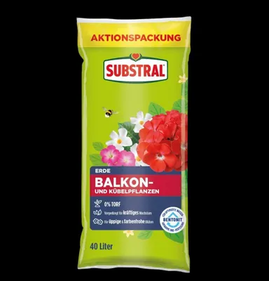 Produktbild von Substral Erde Balkon- und Kübelpflanzen 40 L