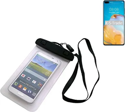 Produktbild von K-S-Trade Schutz Hülle Handy Hülle Kompatibel mit Huawei P40 4G Beach Bag wasserdicht 16cm x 10cm Schutzhülle Staub Sand Flachwasser Beachbag Case
