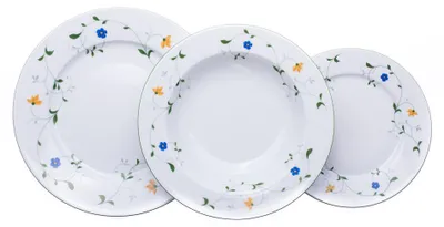 Produktbild von Thun 1794 Tellersatz, Porzellan, Wiesenblumen, Jana, Thun, 18 d.