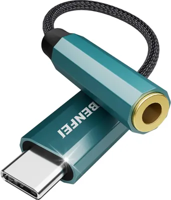 Immagine prodotto di BENFEI cavo adattatore da USB C ad adattatore audio con jack da 3,5 mm con DAC
