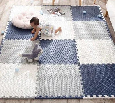 Productafbeelding van Famanu speelmat voor baby's - schuimrubber, opvouwbaar, 120 x 120 cm - verkrijgbaar in 3 kleuren