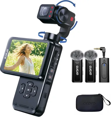 Zdjęcie produktu dla Stabilizator 3-osiowy do kamery wideo do vlogowania z mikrofonem