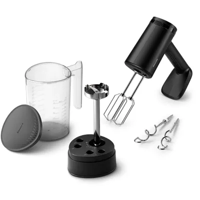 Produktbild von Philips Handmixer HR3781/10 Serie 5000, 500 W, 5 Geschwindigkeitsstufen, schwarz