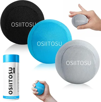 Obrázok produktu pre Stresové gule pre dospelých – sada 3 kusov – gélové stresové gule na cvičenie rúk – gule na terapiu rúk – mäkké