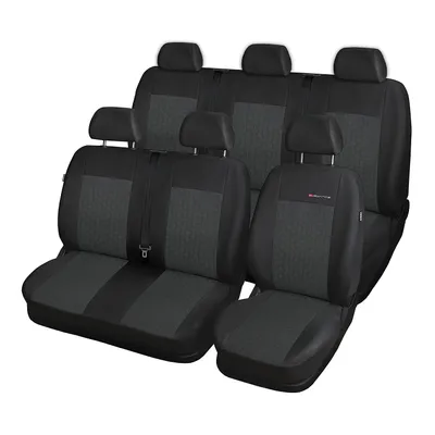 Produktbild von Autositzbezüge für Volkswagen T5 BUS 03-15 6-Sitze Grau Transporter Sitzbezüge