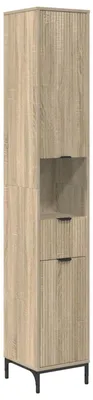 Obrázok produktu pre Kúpeľňová skrinka s úložným priestorom Sonoma dub 31,5 x 33 x 190 cm