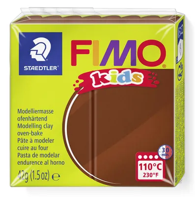 Produktbild von STAEDTLER FIMO kids 8030 ofenhärtende Modelliermasse Einzelprodukt, 42g, braun