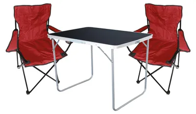 3-tlg Camping Set Gartenmöbel Campingtisch  2 Campingstuhl Klappstuhl