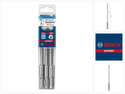 Zdjęcie produktu dla Bosch 2608900160 Bosch  SDS plus-7X 6x100x165mm 10St EXPERT