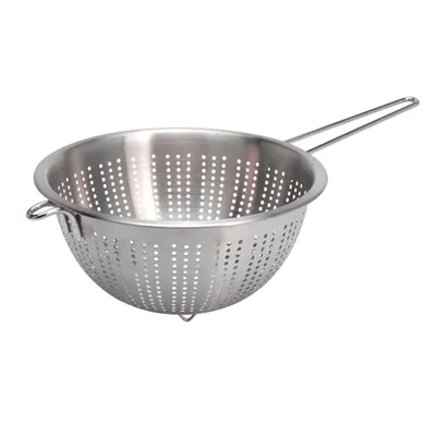 Produktbild von Küchensieb Edelstahl Sieb Ø 24 cm Abtropfsieb Seiher Nudelsieb mit Griff Salatsieb Metallsieb Küchenhelfer
