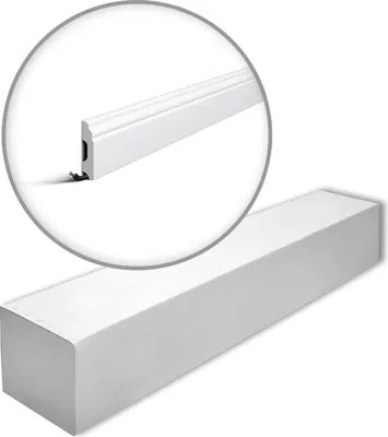 Immagine prodotto di NMC FB1-box WALLSTYL Noel Marquet 1 cartone con 17 strisce decorative Modanatura per pavimenti stile classico colore bianco | 34 m