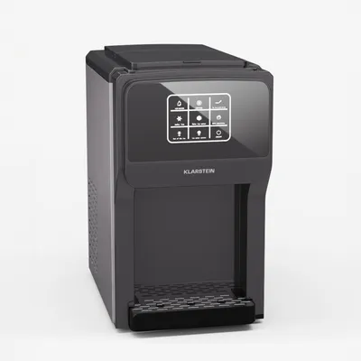 Produktbild von Klarstein ArcticBlend 3in1 Eiswürfelmaschine – 20 kg/24 h, Kugeleis & Crushed Ice, Wasserspender, 6-Liter-Wassertank, Edelstahl, Eiswürfelbereiter, Ice Maker, Dunkelgrau