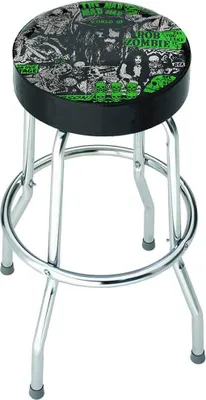 Image de Rob Zombie - Tabouret de bar "Mad Mad World" RO13778 (Taille unique) (Noir)