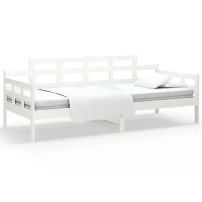 Obrázek produktu pro vidaXL Lehátko bílé masivní borovice 90x200 cm