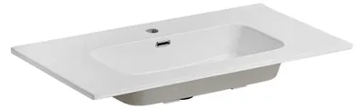 Immagine prodotto di Lavabo da incasso ESSEN 90 cm Vetroceramica bianco lucido design moderno