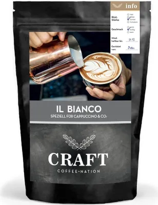 Produktbild von Kaffee CRAFT Il Bianco von Coffee-Nation, 250g Bohnen