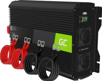 Produktbild von Green Cell INVGC12, Auto-Wechselrichter, Auto, 12 V, 3000 W, 230 V, DC-to-AC
