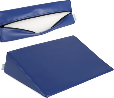 Produktbild von Habys Lagerungskeil, für Massage und Therapie | Lagerungskissen, Lagerungsmaterial | Physiotherapie, Orthopädisch | 30x40x12cm | Marineblau