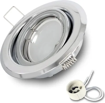 Produktbild von 1x Einbauspot RIK.19 schwenkbar chrom GU10 7W neutralweiss