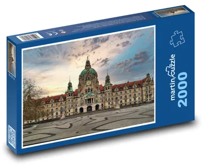 Zdjęcie produktu dla Puzzle 2000 Hanower - ratusz, architektura - martinpuzzle