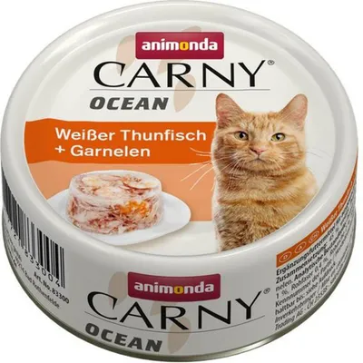 Produktbild von Animonda Carny Adult Ocean Weißer Thunfisch & Garnelen 80gx12