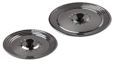 Productafbeelding van Solidchoice - Set van 2 RVS Deksel voor Pannen 22/24/26 cm