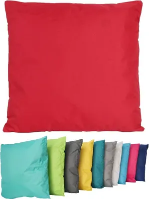 Produktbild von CoenBakker_Am1, Outdoorkissen, Rot, 45x45cm, mit Füllung, Wasserfest mit Lotus-Effekt, 100% Polyester, Standard 100 Siegel, UV-Resistent und lichtecht