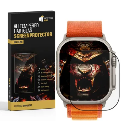 Produktbild von 2x 9H Panzerglas für Apple Watch Ultra 3 49mm Full Screen HD klar Tempered Glass Displayschutz Schutzglas Schutzfolie Screen-Protector