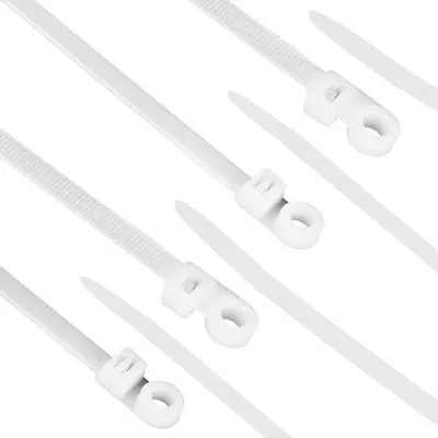 Produktbild von Nylon-Kabelbinder-Set - 15 cm - 150 Stück - Weiß
