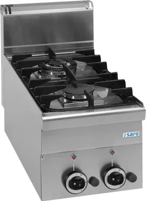 Produktbild von SARO Gasherd, 2 Brenner, Auftisch, 600 Line, G2S6