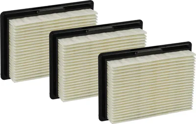Produktbild von vhbw 3x Flachfaltenfilter G4 Ersatz für Bosch 3165140790185, 4059952008400, 1.600.A00.2PS, 2607432046 für Staubsauger