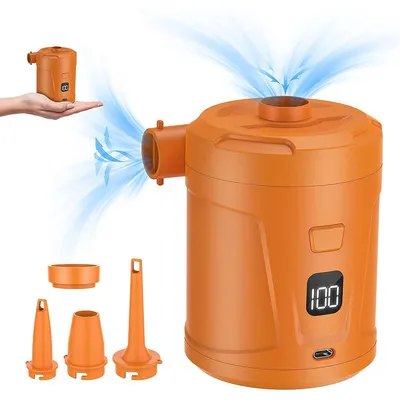 Produktbild von Multifunktionale 4-in-1 Luftpumpe zum Aufblasen & Absaugen, kompakt, leicht, ideal für Camping, Reisen, Strand und Outdoor-Aktivitäten