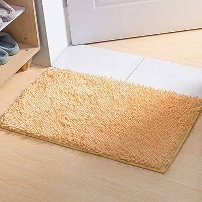 Immagine prodotto di Tappetino da bagno in microfibra tipo "chenille", 60 x 40 cm, assorbente, antiscivolo, per il bagno