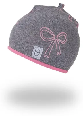 Produktbild von Gefütterte Beanie Mütze  Outlast® - Schleifen/Rosa, 4 | 45-48 cm