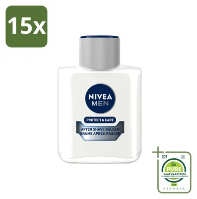 Produktbild von 15 x NIVEA MEN Protect & Care Aftershave Balsam - 100 ml - Großpackung - 15 Stücke