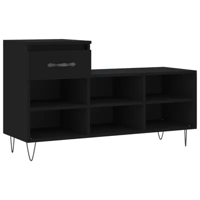 Obrázok produktu pre Botník čierny 102x36x60 cm spracované drevo