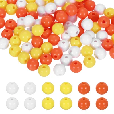 Acrylperlen 6 mm, 1000 Stück, bunt, rund, mit Loch, DIY-Schmuck
