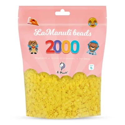 Zdjęcie produktu dla Koraliki do Prasowania – Żółte, 2000 Szt. Midi 5mm, Kompatybilne, La Manuli