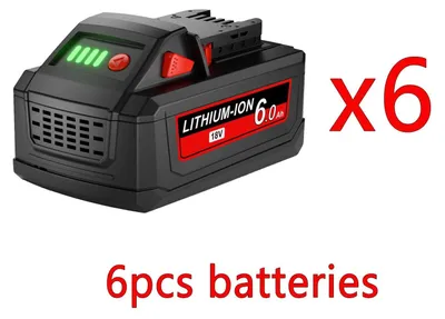 Obrázok produktu pre Náhradná batéria pre elektrické náradie - M18, 18V, Li-Ion, 18650 - 6000 mAh, vysoká kapacita, nabíjateľná, kompatibilná s náradím M18 - modrá