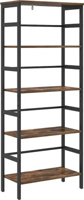 Immagine prodotto di vidaXL Libreria in rovere fumé 60 x 29,5 x 149 cm Materiale a base di legno
