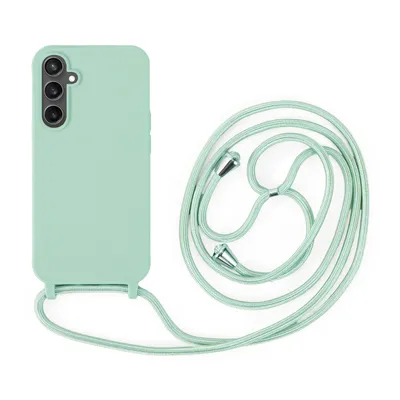 Produktbild von Handykette für Samsung Hanyhülle mit Band Hülle mit Kodel Smartphone Halskette Galaxy S23 FE Mintgrün