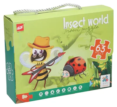 Produktbild von Puzzle „Insektenwelt“, 63 Teile