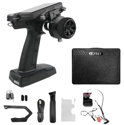 Obrázok produktu pre Vysielač diaľkového ovládania, frekvencia 2,4 GHz, 11 kanálov, 3,5-palcový displej, dvojitá anténa, kompatibilný s RC autami a loďami